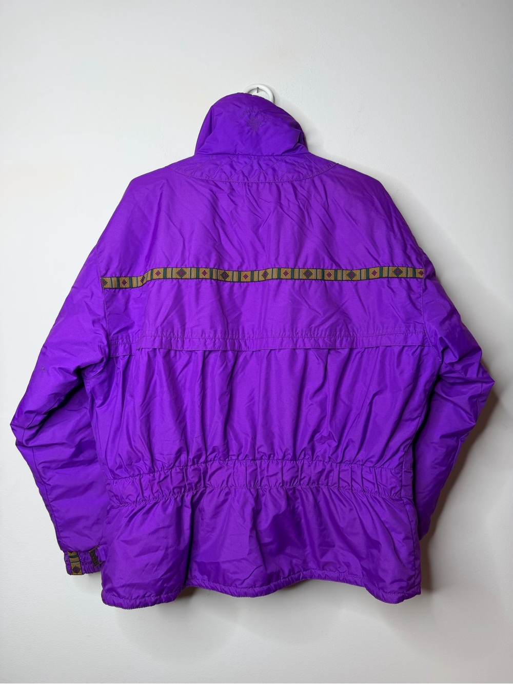 Vintage Edelweiss Purple Teal Ski Jacket Women’s Size M/L Retro 90s Puffer - Picture 9 of 10